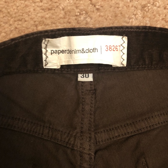 Chocolate Brown Paper Denim & Cloth Corduroys EUC - Picture 5 of 6